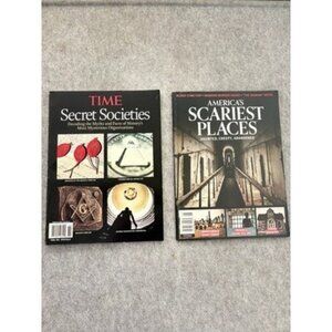 TIME Secret Societies & America's Scariest Places Mystery Haunted Magazine Book